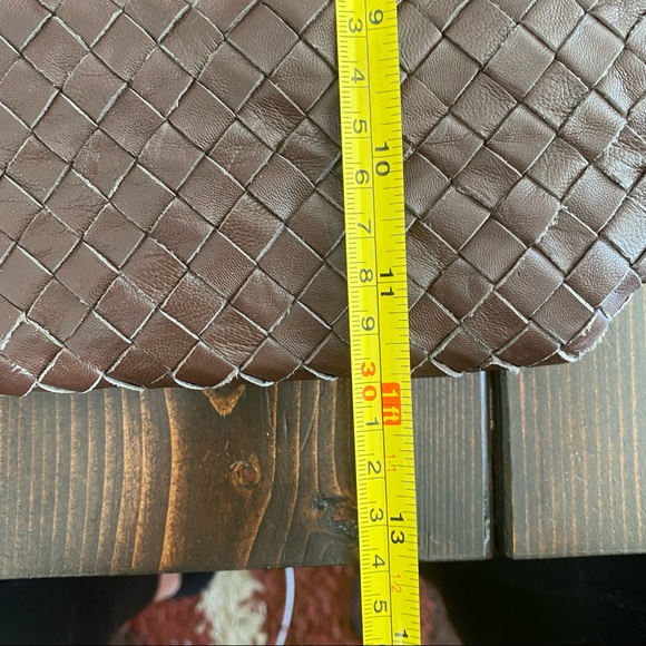 Helen Kaminski Woven Brown Leather Bag with Fringe - Picture 12 of 12